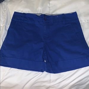 Blue cutoff shorts